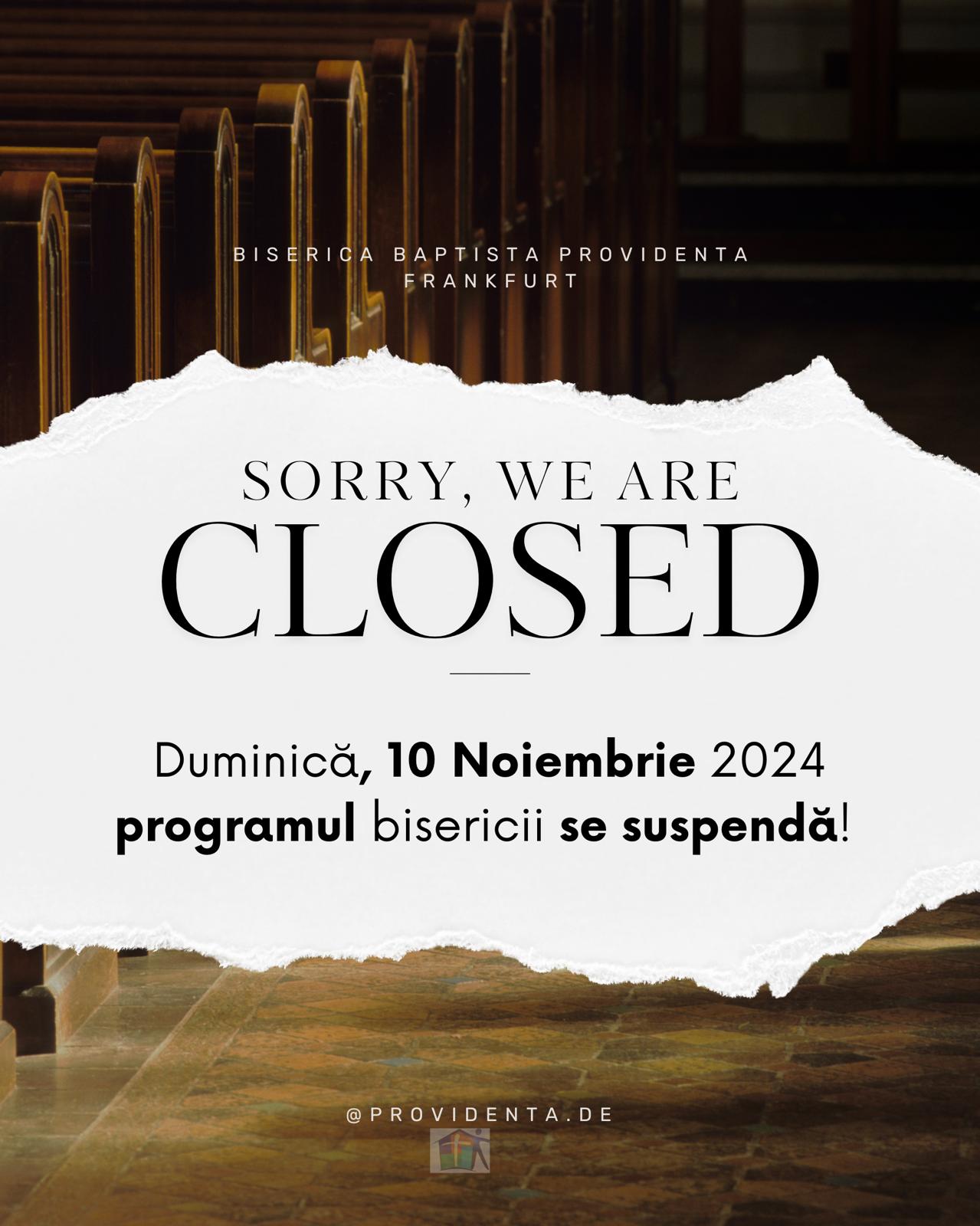 Biserica Baptista Providenta Frankfurt - Serviciul este suspendat